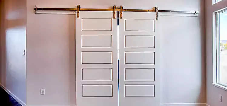 Glass Barn Door with Installation Hardware Kit North Royalton